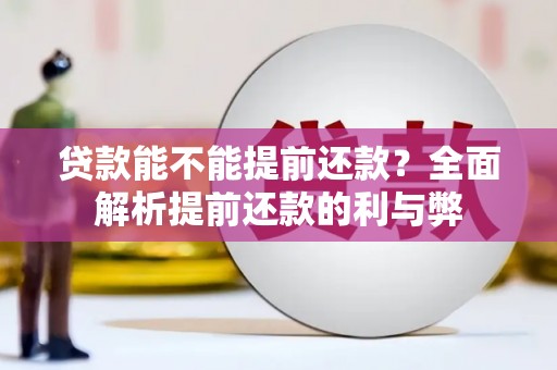 临淄贷款能不能提前还款？全面解析提前还款的利与弊