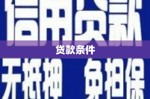 临淄贷款条件