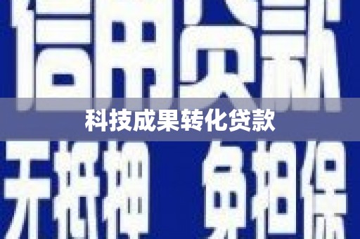 临淄科技成果转化贷款