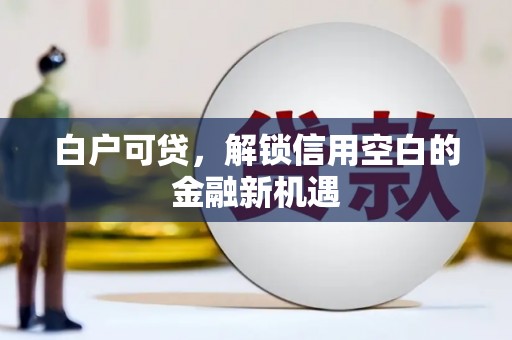 临淄白户可贷，解锁信用空白的金融新机遇