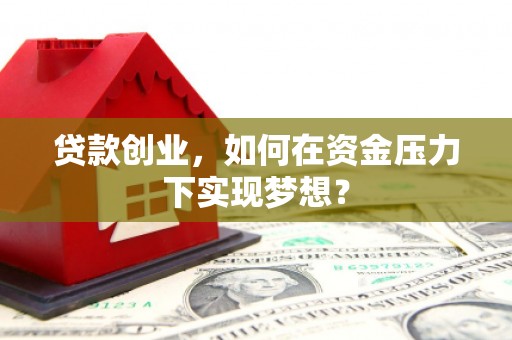 临淄贷款创业，如何在资金压力下实现梦想？