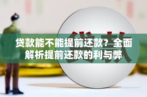 临淄贷款能不能提前还款？全面解析提前还款的利与弊