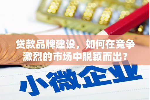 临淄贷款品牌建设，如何在竞争激烈的市场中脱颖而出？